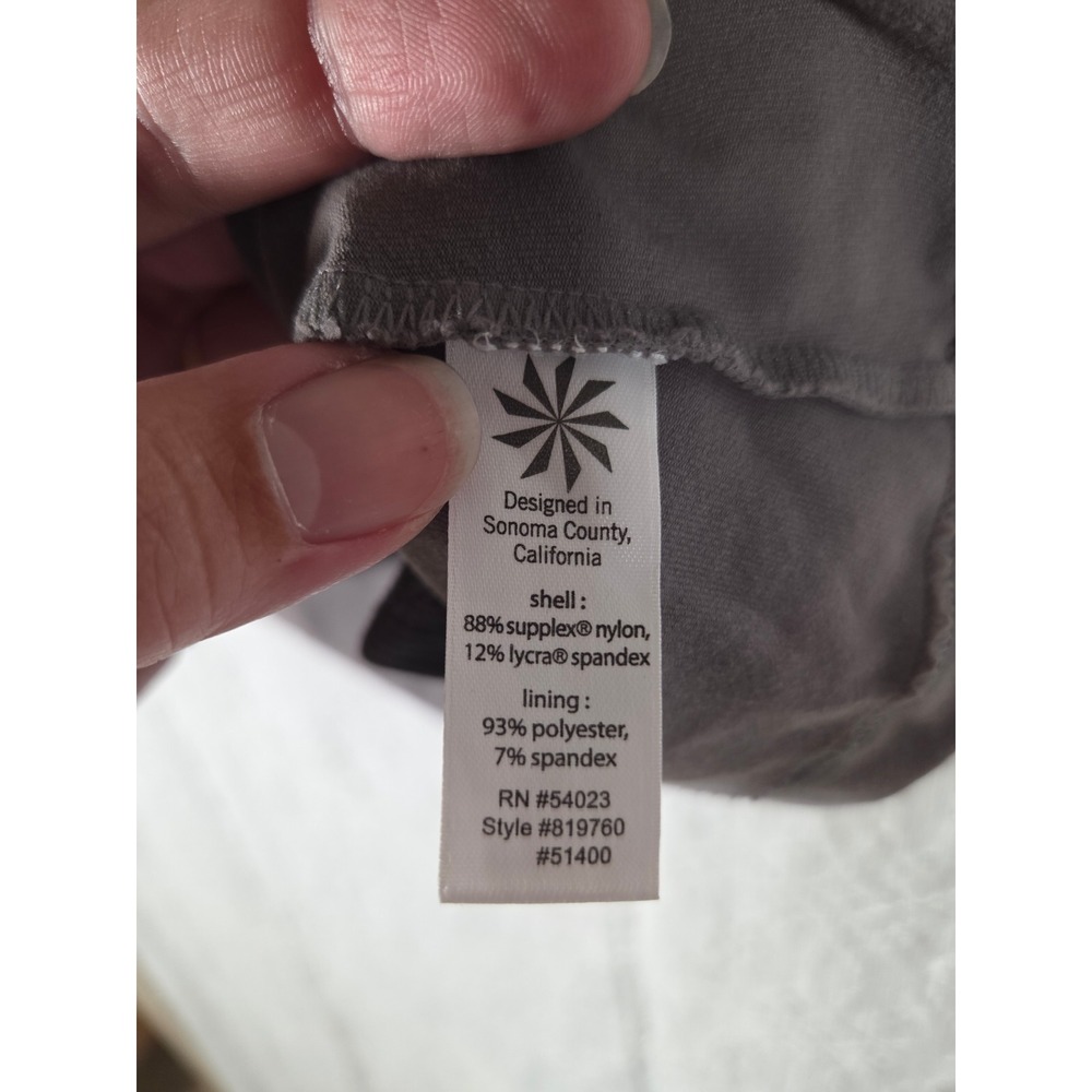 Athleta Gray Active Skort Built-in Mesh Shorts Supplex Lycra Size M Hiking Gym - Picture 6 of 11